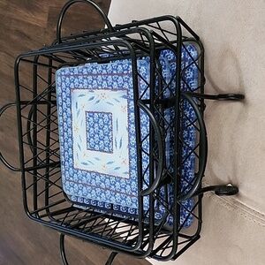 Temptations by Tara ,old world style serveware baskets and trivets 8",9" and 10"